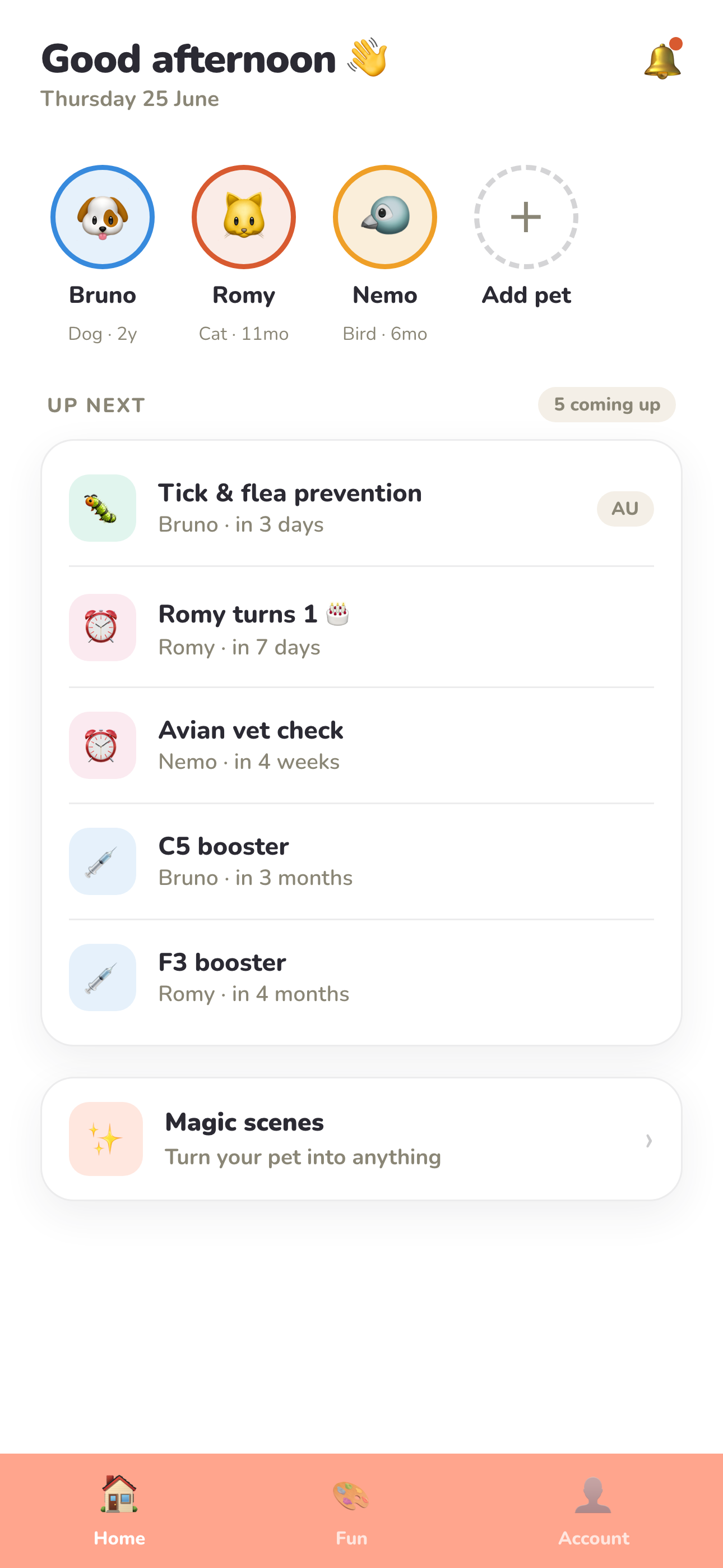The Pet Care Card screenshot 2